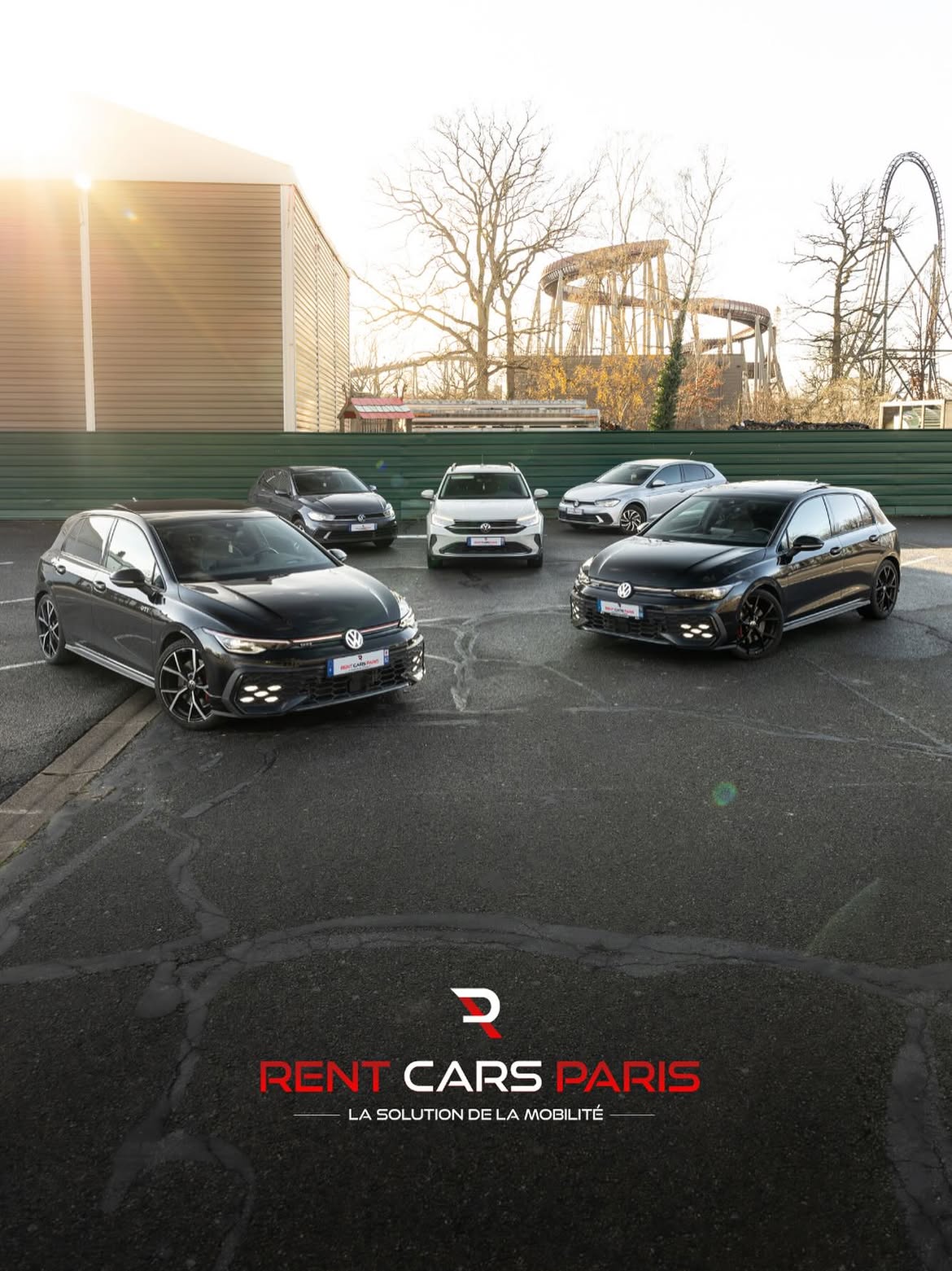 Flotte Rent Cars Paris — cinq véhicules